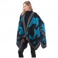 The new street color matching faux cashmere ladies warm wild scarf shawl