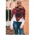Autumn and winter new hot selling single color side acrylic large square towel thick warm scarf shawl