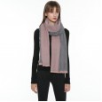 New imitation cashmere scarf female double-sided warm knitted solid color scarf