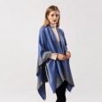 Street ladies scarf autumn and winter wild air-conditioned room warm dual-use monochrome tassel shawl cloak