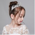 Children's Crown Headdress Silver Rhinestone Hairband Princess Sophia Hair Accessories Frozen Aisha Birthday Gift