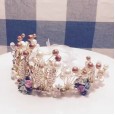 Children's princess dress accessories crown flower girl wedding wedding hair accessories crown wreath girl birthday performance headdress
