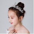 Children's Crown Headdress Princess Girl Crown Crystal Kid Frozen Aisha Birthday Rhinestone Hair Band