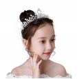 Children's Crown Headdress Princess Girl Crown Crystal Kid Frozen Aisha Birthday Rhinestone Hair Band
