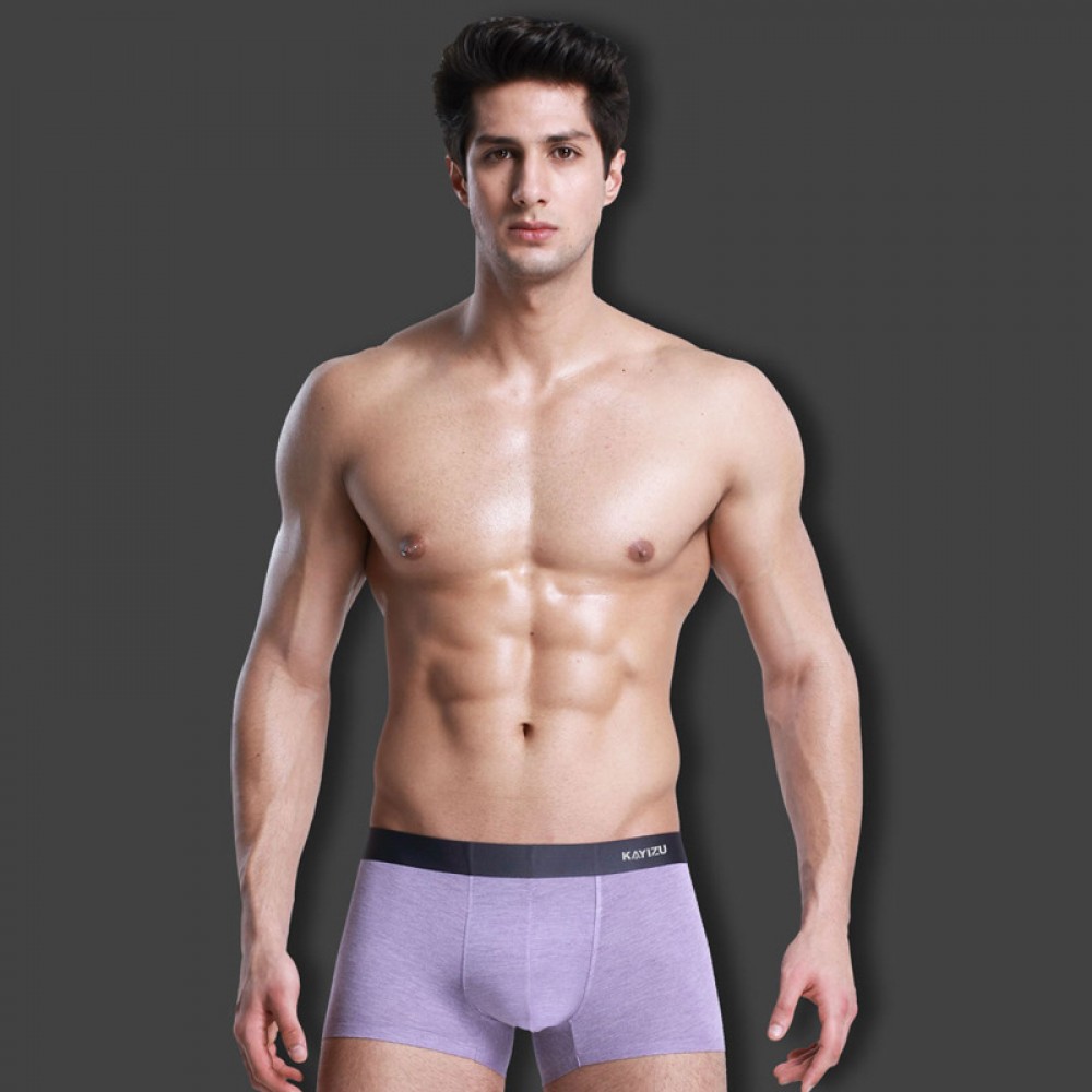 Men's underwear high-end seamless breathable Lenzing Modal boxer briefs mid-rise high-grade men's underwear
