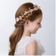 New children's hair accessories girl headdress princess headband girl head flower birthday performance accessories pink