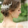 J6163 bridal headdress rhinestone hairpin wedding side clip handmade wedding jewelry design hair accessories new