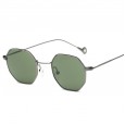 New retro small square octagonal sunglasses men and women trend ocean transparent sunglasses S17025