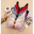New products without steel rims, comfortable bras, small chests, gathered, adjustable, comfortable, thin, thick and thick