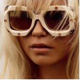 New personality big frame diamond sunglasses men and women tide square concave shape sunglasses glasses S9038