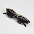 New retro cat eye ladies full diamond sunglasses trend personality sunglasses hot sale glasses S04