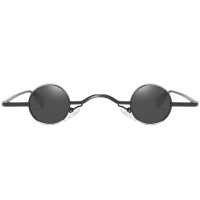 New ultra small frame round punk sunglasses men and women tide hanging nose street shot sunglasses retro sunglasses S9056