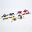 New ultra small frame round punk sunglasses men and women tide hanging nose street shot sunglasses retro sunglasses S9056