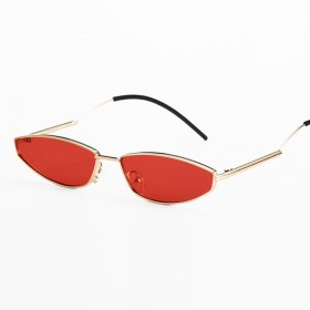 New candy-colored small-frame sunglasses men and women trendy street shot curved feet sunglasses personality sunglasses S9063