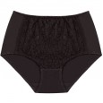 New lace one-piece seamless seamless breathable mid-waist large size underwear female fat mm sexy belly briefs female