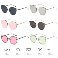 New fashion ladies sunglasses trend cat eye ocean film wild sunglasses metal glasses S17014