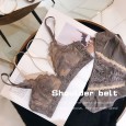 Takaland new style large size ultra-thin cup bra sexy lace beautiful back seamless underwear ladies no steel ring bra