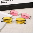 Personality square sunglasses men and women trendy street shooting sunglasses sunglasses ocean sheet metal frame glasses S8004