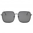 Fashion big frame ladies sunglasses trend gradient color street shot sunglasses metal pattern glasses male S08