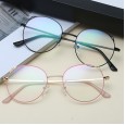Cat ears Harajuku style glasses frame female tide literary retro flat mirror students round frame cute glasses frame F8006