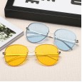 Trendy fashion big frame sunglasses men and women models transparent ocean film sunglasses street shooting wild glasses S17042