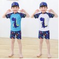 Children's bathing suit boy swimming trunks suit surfing suit boy split swimsuit baby swimsuit swimming cap