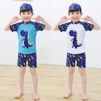 Children's bathing suit boy swimming trunks suit surfing suit boy split swimsuit baby swimsuit swimming cap
