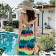 New swimsuit female sense small chest gathered split bikini three-piece set was thin bubble hot spring swimsuit female