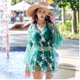 New three-point swimsuit female beach vacation hot spring lace sexy bikini split swimsuit three-piece suit