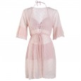 New swimsuit female three-piece suit small fragrance style was thin and covered belly sexy split flat angle conservative hot spring swimsuit female