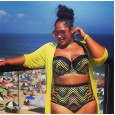 New bikini high waist fat woman XL swimsuit hollow