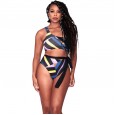 The new bikini XL swimsuit one-shoulder color matching