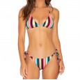 New bikini striped print swimsuit women