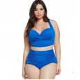 The new bikini plus size swimsuit women's color matching