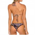 New printed bikini lace trim swimsuit women