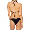 New printed bikini lace trim swimsuit women