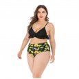 New large size 5XL bikini sunflower swimsuit women