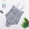 New swimsuit one-piece leopard print swimsuit one-piece chest knotted ladies swimwear