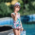 Children's one-piece swimsuit female baby spa skirt swimsuit bow cute princess 1003