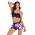 Sports vest split boxer bikini set 7760