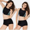 Sexy vest sports split bikini female swimsuit hot spring was thin swimsuit 12