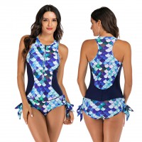 Surfing suits one-piece sleeveless women's swimsuit hot spring swimsuit diving suit 77