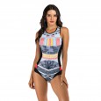 Surfing sleeveless one-piece female swimsuit hot spring swimsuit diving suit 7723