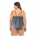 Siamese enlarged female swimsuit tassel big cup MM swimsuit 8831