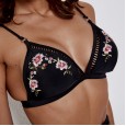Sexy high waist bikini swimsuit heavy industry embroidery was thin swimsuit 9513