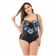 Siamese increase female swimsuit big cup MM swimwear steel support 8838