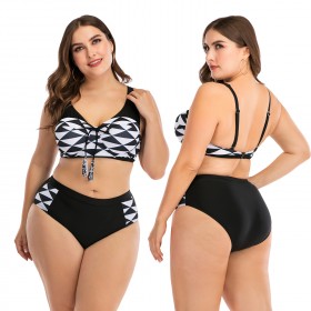 Large size bikini underwire large cup ladies swimsuit swimwear 8810