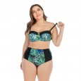 Large size bikini underwire large cup ladies swimwear swimsuit 6650