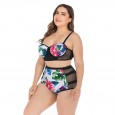 Plus size bikini underwire big cup ladies swimsuit swimsuit 6649
