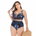 Large size bikini underwire big cup ladies swimsuit swimsuit 6645